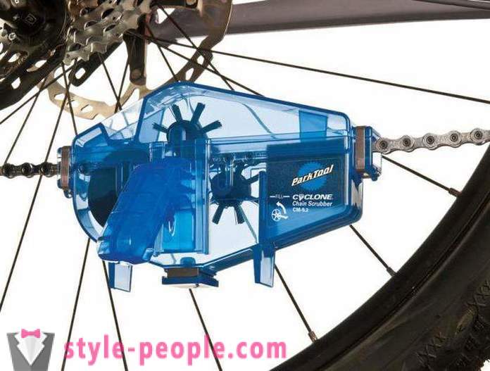 Mașini de curățare a lanțurilor de biciclete: tipuri, instrucțiuni de utilizare, comentarii