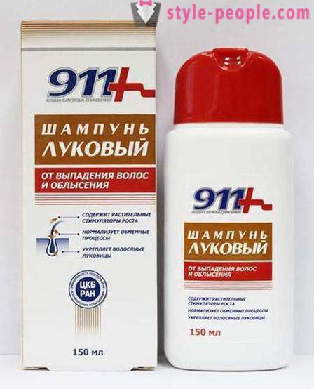 Șampon de ceapa „911“: comentarii, revizuirea compoziției speciilor și a eficienței