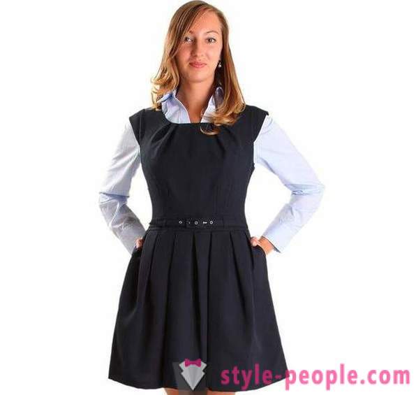 Stiluri de modă de școală rochii. rochie școlară pentru elevii seniori și clasa intai
