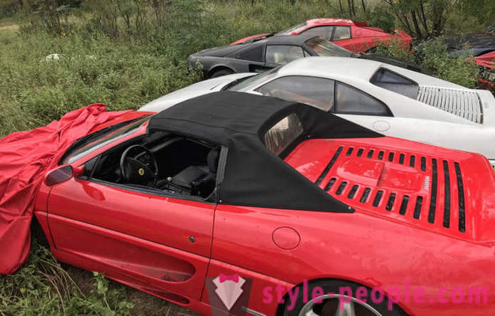 In Statele Unite, am găsit un câmp cu mașini abandonate Ferrari