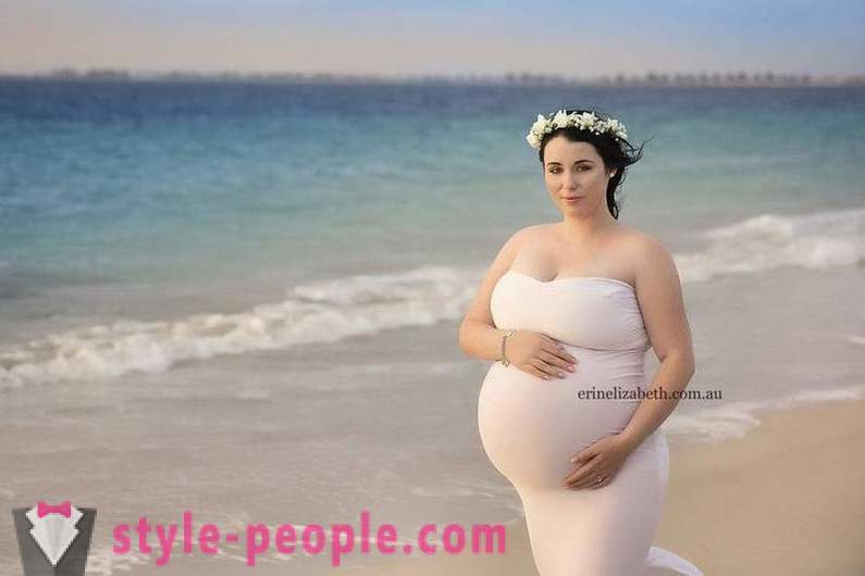Fotografii cu o femeie care este gravidă pyaternyashkami