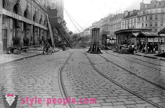 Epava de la Gara Montparnasse în 1895