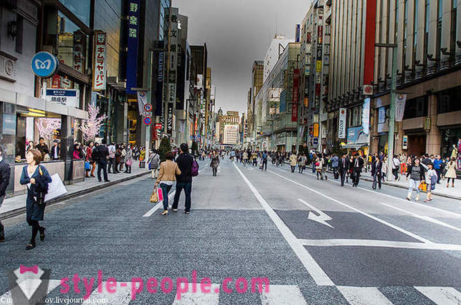 Un pic despre băile japoneze și o plimbare de-a lungul străzii principale din Tokyo