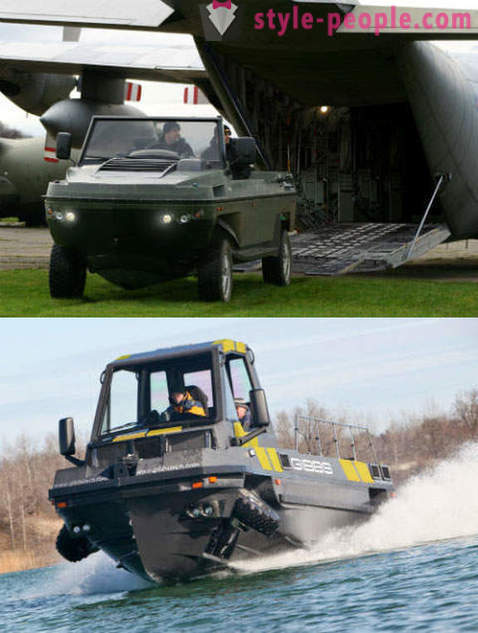 Camion amfibii și SUV