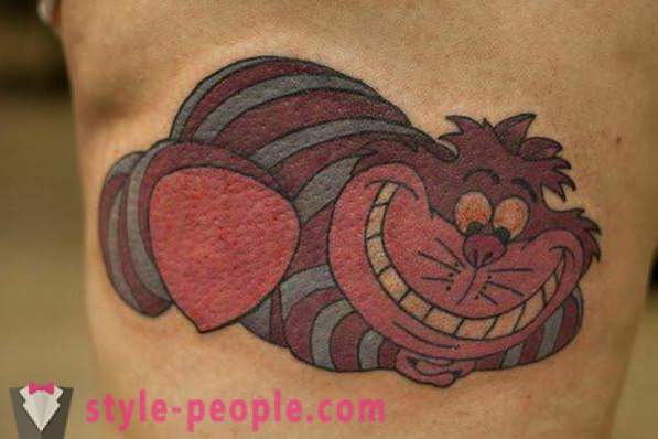 „Cat Cheshire“ - un tatuaj, încărcat pozitiv