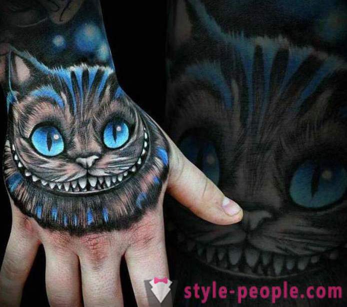 „Cat Cheshire“ - un tatuaj, încărcat pozitiv