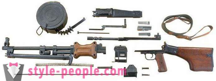 Pistol RPD mașină (RPD mitralieră): caracteristici, istoricul dispozitivului