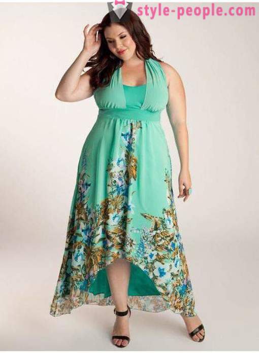 Modele rochii de vară și Sarafane pentru femeile obeze de peste 40 (foto). Modele și modele de rochii lungi de vară