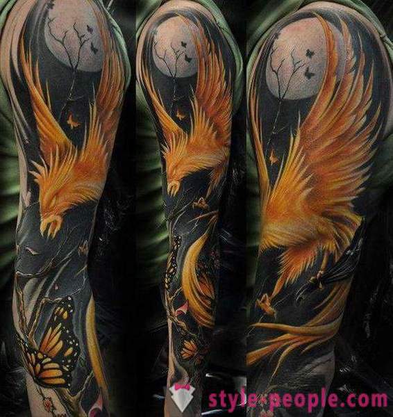 Phoenix Tattoo: schițe și opțiuni
