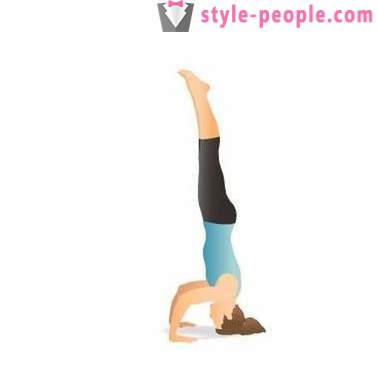 Sirshasana - headstand.Suport în yoga