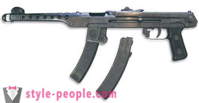 Pistol mitralieră „Cedar“, „Scorpion“. mitraliere Sudaeva, Shpagin, Thompson. Descriere, fotografii
