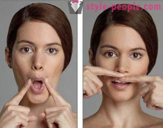 Fața Feysbilding: înainte și după. Gimnastica se confruntă: exercițiu