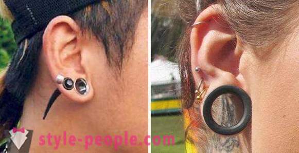 Varietate de ureche-piercing. Cum de a alege piercing ureche